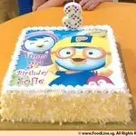 1x PORORO BIRTHDAY @$58.9 (Size : 8 Inch (12-18 pax)) (Flavours : Vanilla) (Big Candles : 0) (Small Candles : 3)