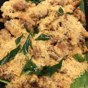 Deep Fried Soft Shell Crab with Chicken Floss 鸡肉松软壳蟹
