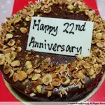 1x Hazelnut Crunch @$32.9 (Size : 7 Inch (7-10 pax)) (Big Candles : 2) (Small Candles : 2)