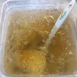 Chilled Grass Jelly with Longan