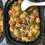 Egg Tofu with Mushroom & Seow Bai Chye