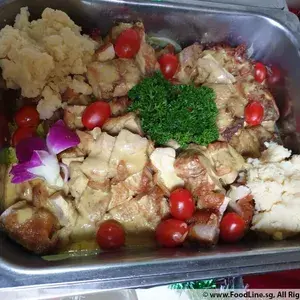 Honey Mustard Chicken Chop served with Potato Puree