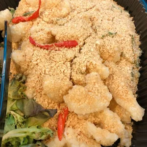 Deep Fried Fish with Buttered Oatmeal 奶油麦片鱼柳