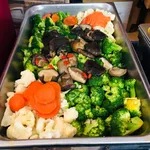 Vegetarian Oyster Sauce Broccoli w/ Mushrooms 斋香菇芥兰花