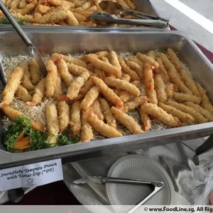 Snowflake Tempura Prawn with Tartar Dip