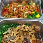 鲍鱼菇菠菜 Spinach w/Abalone Mushroom
