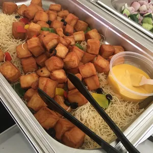 Codfish Tofu Bites <i>with lemon cheese dip</i>