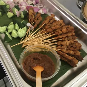 Barbecued Chicken Satay <i>with peanut sauce</i>