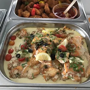 Oven-Baked Sutchi Fillet <i>with caper butter sauce</i>