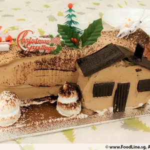 Chocolate Log Cake (1kg)
