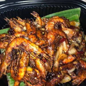 Kong Bao Prawn with Dried Chilli