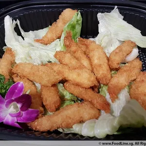 Tempura Prawn w Wasabi Dip
