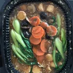 Egg Tofu with Mushroom & Seow Bai Chye