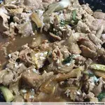 Sliced Pork with Onions and Ginger