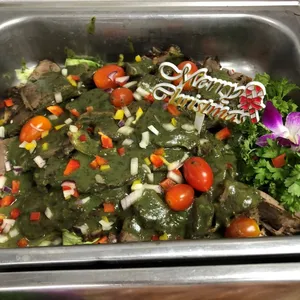 Roast Boneless Lamb Leg with Mint Sauce