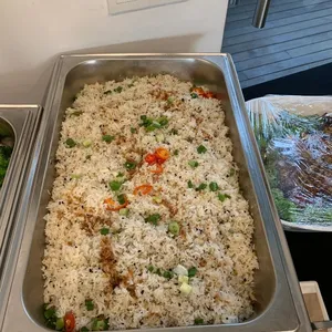 Black Olive Fried Rice (V) <i>with spring onion and garlic</i>