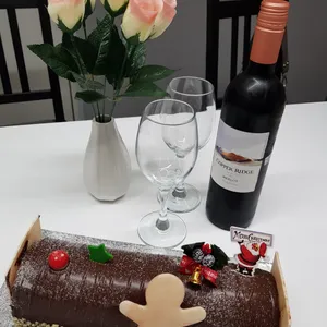 Christmas Charcoal Log Cake 巧克力树桐蛋糕 (1Kg)