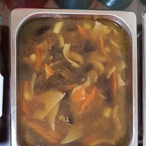 Longevity bailing mushroom with vegetables 百灵菇菜花