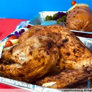 Roast Turkey with Mushroom Stuffing & Pan Gravy 欧式烧蘑菇馅火鸡