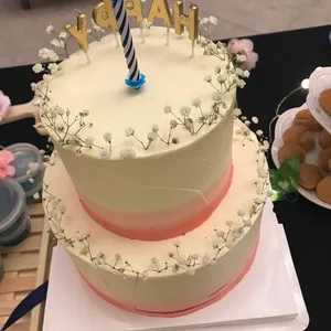 1x Rustic Babybreath Cake @$65 (Size: 6) (Flavour : Valrhona Chocolate)