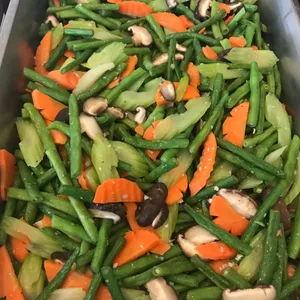 French Beans, Celery, Carrot and Shitake Mushroom <i>(Sautéed with Garlic and Butter)</i>