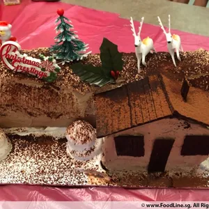 Chocolate Log Cake (1kg)