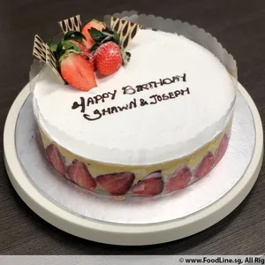 1x Strawberry Bagatelle @$60 (Size: 20cm) (Number of Big Candles: 2) (Number of Small Candles: None)