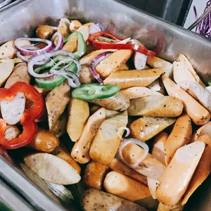 Grilled Premium Sausages with Dip