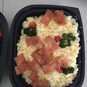 Baked Butter Rice w Ham & Raisins