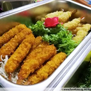 Fried Breaded Prawns With Mayo