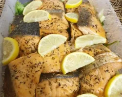 Oven Baked Salmon Fillet with Fresh Thyme & Lemon | Customer Photo | Bliss Group