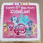 1x LITTLE PONY @$58.9 (Size : 10 Inch (20-28 pax)) (Flavours : Vanilla) (Eggless : No) (Big Candles : 1) (Small Candles : 6)