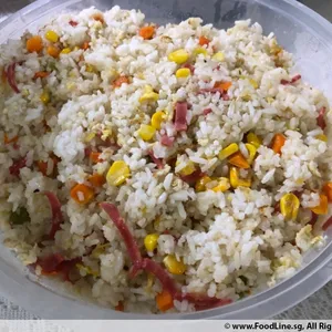 Fried Rice with Chicken Ham