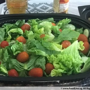 Garden Green Salad with Roasted Sesame Dressing