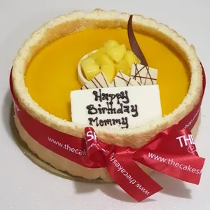1x Mango Fantasy @$35.9 (Size : 7 Inch (7-10 pax)) (Big Candles : 1) (Small Candles : 1)
