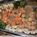 Golden Beancurd with Broccoli and Cauliflower