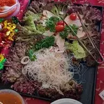 <i>(Spicy Plum Squid Rolls with Glass Noodles, Sliced Smoked Chicken with Mixed Dressing)</i>