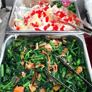 鲍鱼菇菠菜 Spinach w/Abalone Mushroom