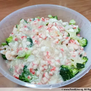 Broccoli With Braised Seafood