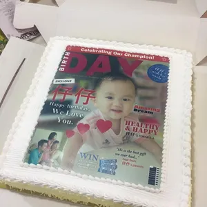 1x BABY COVER *(Price from $62.90 onward) @$62.9 (Size : 14 Inch (55-60 pax)) (Flavours: Strawberry) (Eggless : No) (Big Candles : 1) (Small Candles : 1)