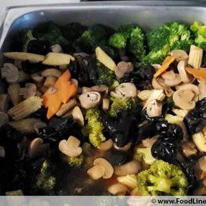 Braised Assorted Mushroom w Broccoli 双菇西兰花
