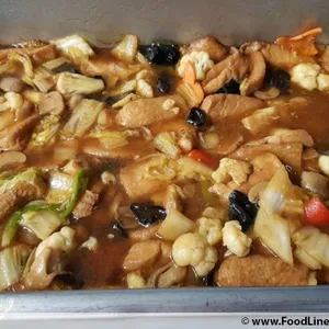 Braised Bean Curd w Garden Greens 红烧什锦豆腐