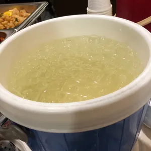 CHILLED ALMOND JELLY WITH LONGANS 杏仁龙眼