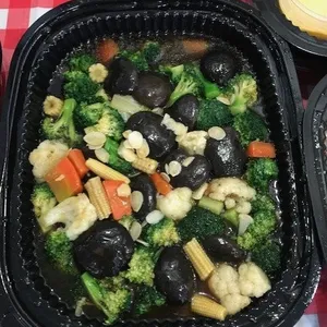 Sautéed Broccoli and Cauliflower (V) <i>with assorted mushrooms</i>