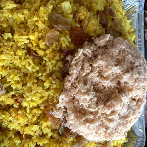 Pineapple Fried Rice with Chicken Floss