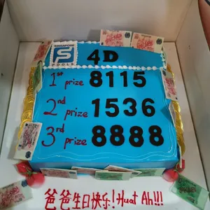 1x 4D Champion @$62.9 (Big Candles : 6) (Eggless : No) (Flavours : Chocolate) (Size : 9 Inch (12-18 pax)) (Small Candles : 3)
