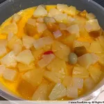 Mango Pudding with Fruit Cocktail
