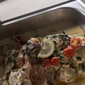 Fresh Tuscan Salmon <i>with creamy garlic butter</i>