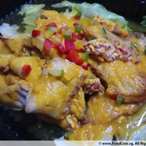 Red Snapper Loin with Sjora Mango Peach Sauce 花果蜜桃鱼片
