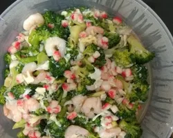 Broccoli With Braised Seafood | Customer Photo | QQ Catering